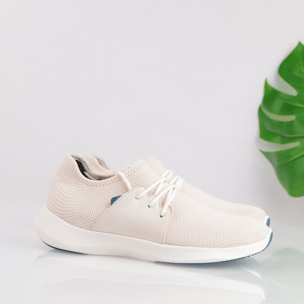 Vessi Womens Everyday Classic Sneaker Size 9 Waterproof Beige Lace Up Shoe Comfy